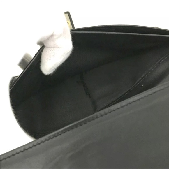 Salvatore Ferragamo Gancini Canvas Leather Long Bifold Wallet - Picture 8 of 8